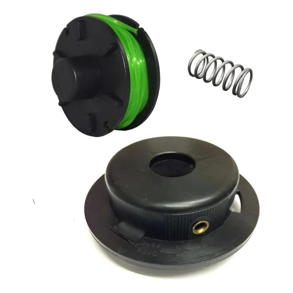 2X Conjunto Tampa Carretel Com Fio Nylon 800 / 1000 Plus Tra