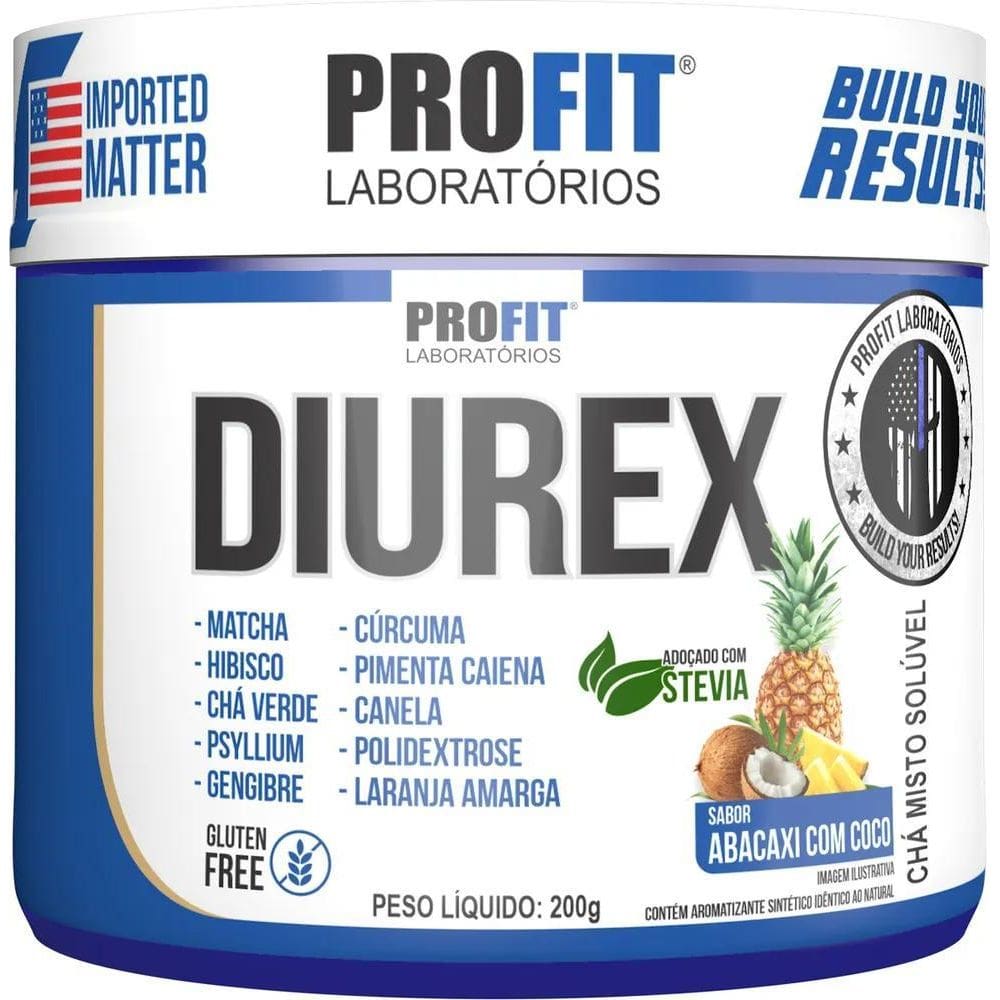 2X Diurex Chá Diurético Termogênico Detox 200G - Profit Sabo