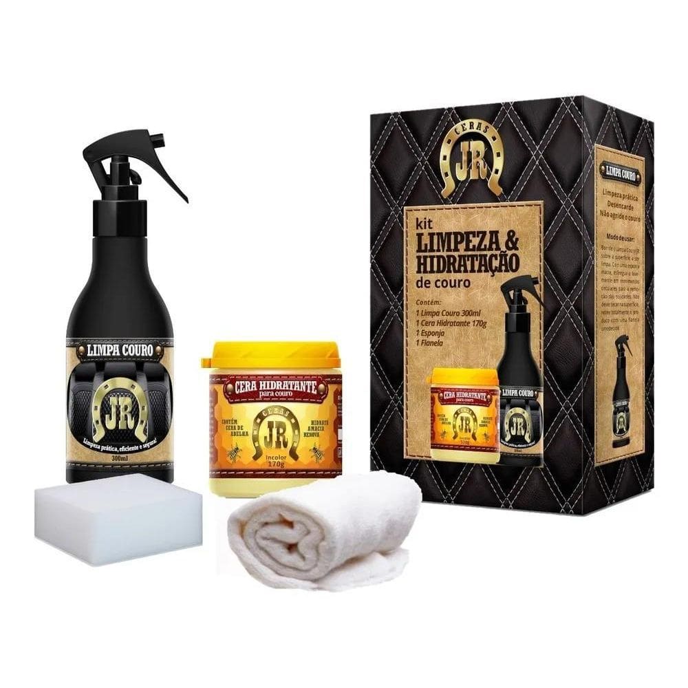 Kit Limpa Couro + Hidratante De Couro Jr 170G