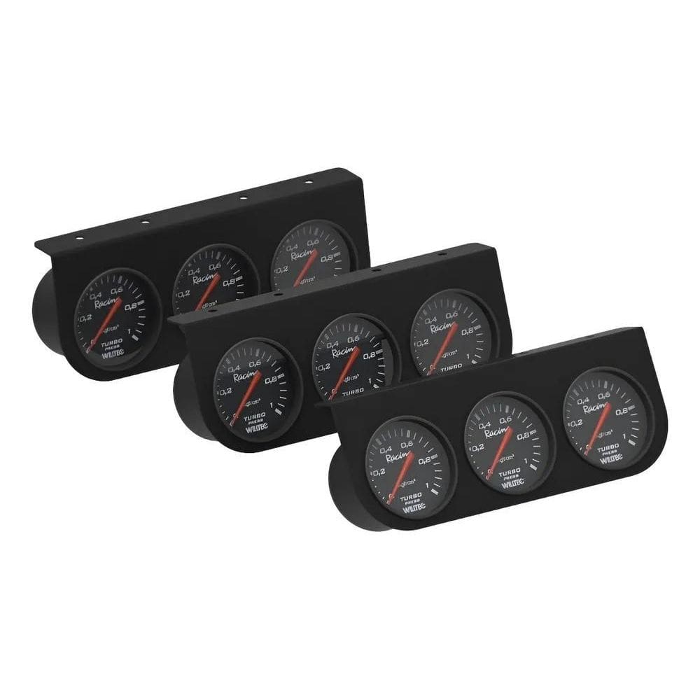 2X Suporte 3 Relógios Manometros Turbo Aspirado Odg Cronomac