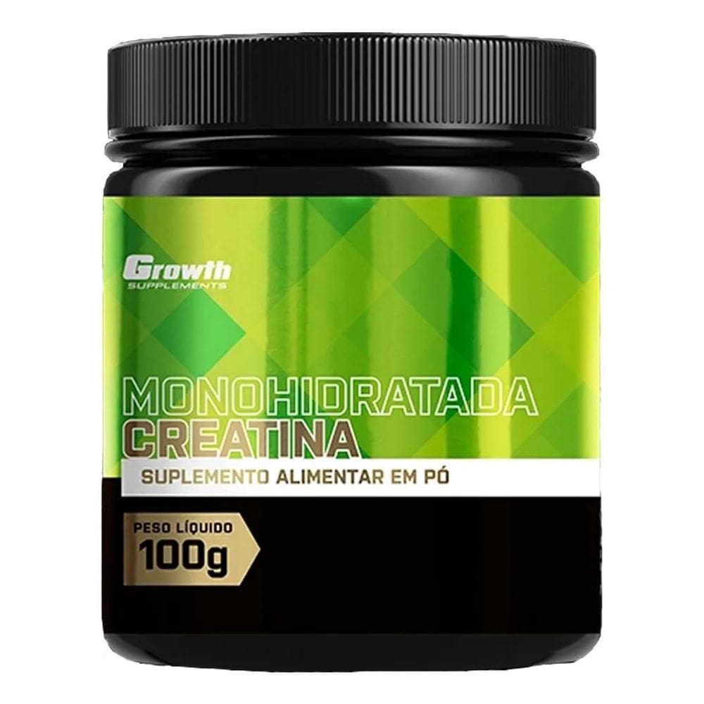 Suplemento Em Pó Growth Creatina Monohidratada Pote De 100G