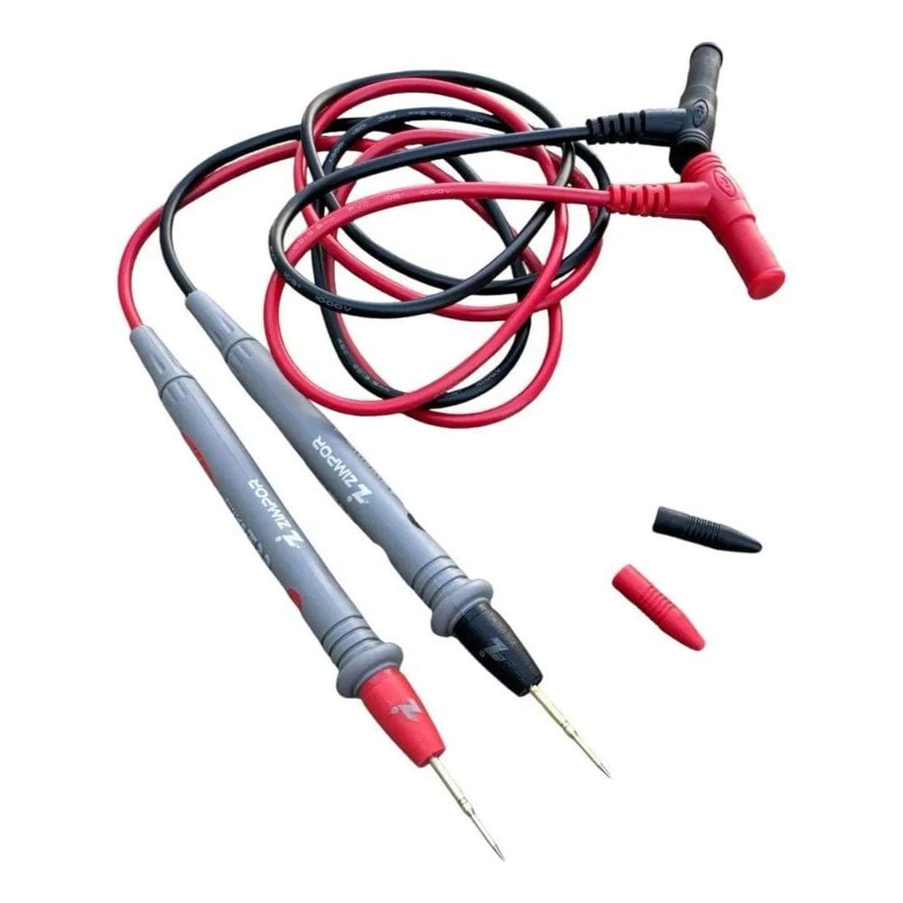 2X Cabo Multímetro Tipo Agulha Ponta De Prova Ponteiras Test