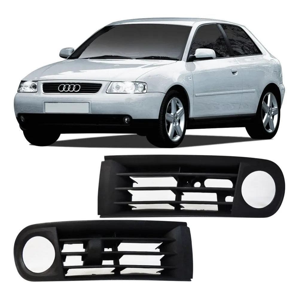 2X Par Grade Moldura Farol Milha Audi A3 2001 02 03 04 05 20