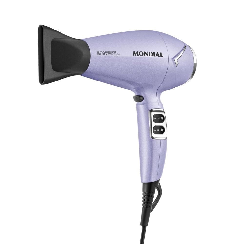 Secador De Cabelos Space Shine, Mondial, Lilás, 2000W, 220V