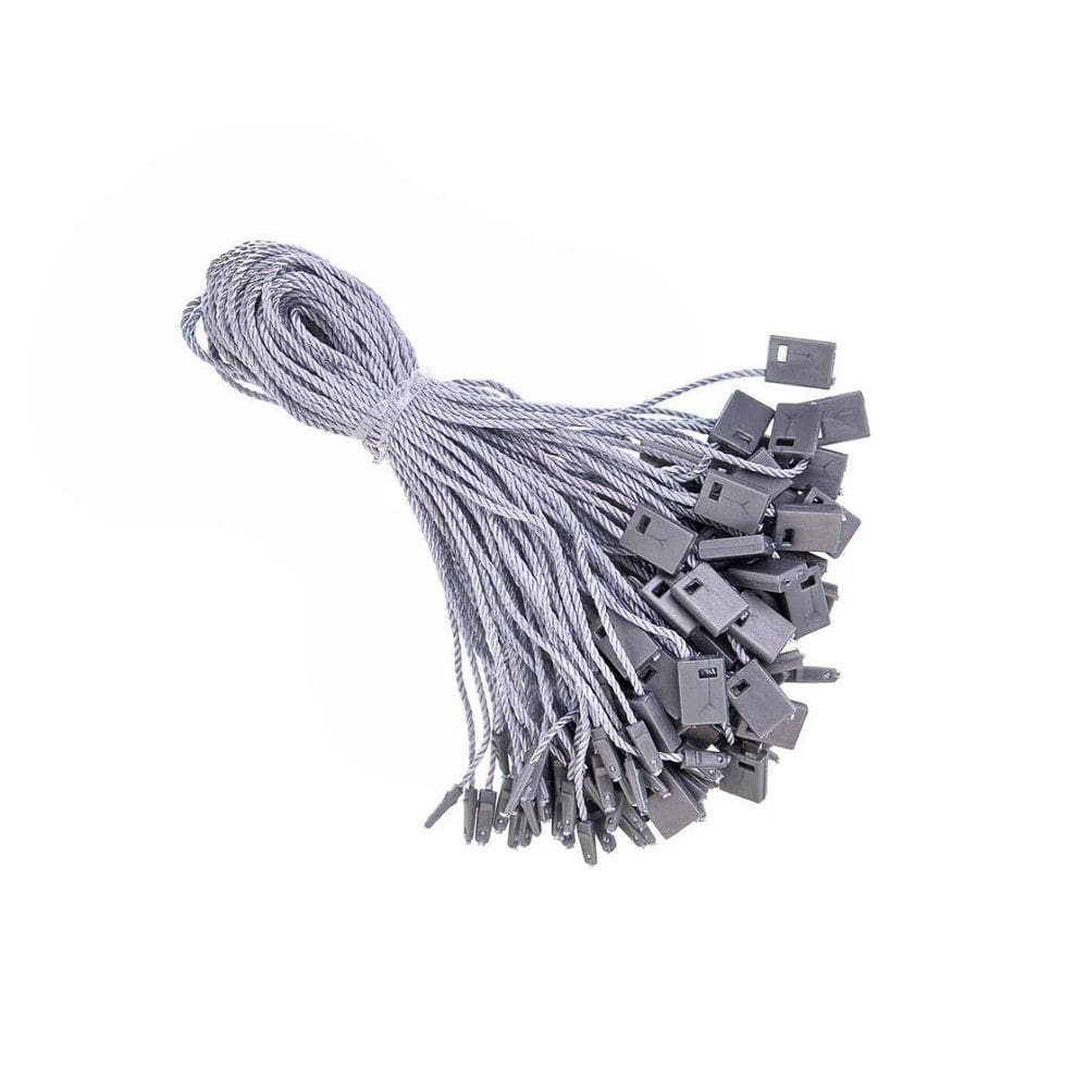 Cordão Tag Lacre De Segurança Cinza 19Cm Com 100 Unidades