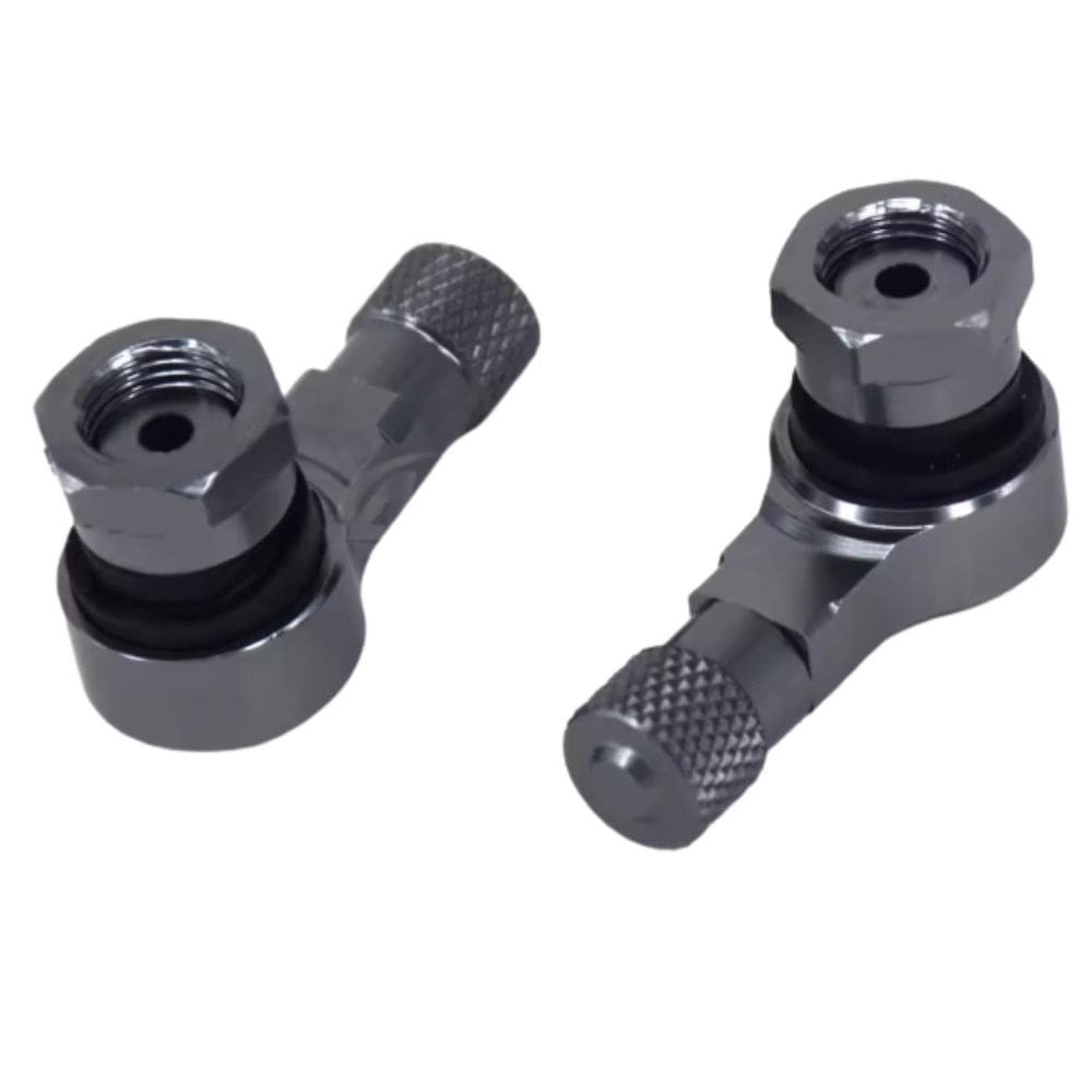 2 Bico Pneu 90 Graus Valvula Roda Sem Câmara Carro Moto 2 Un