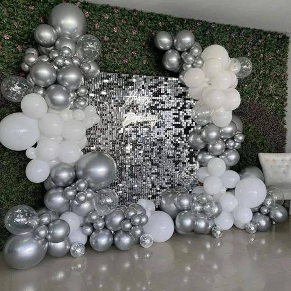 Kit 20 Placa Painel Shimmer Wall Muro Lantejoula Festa 30X30