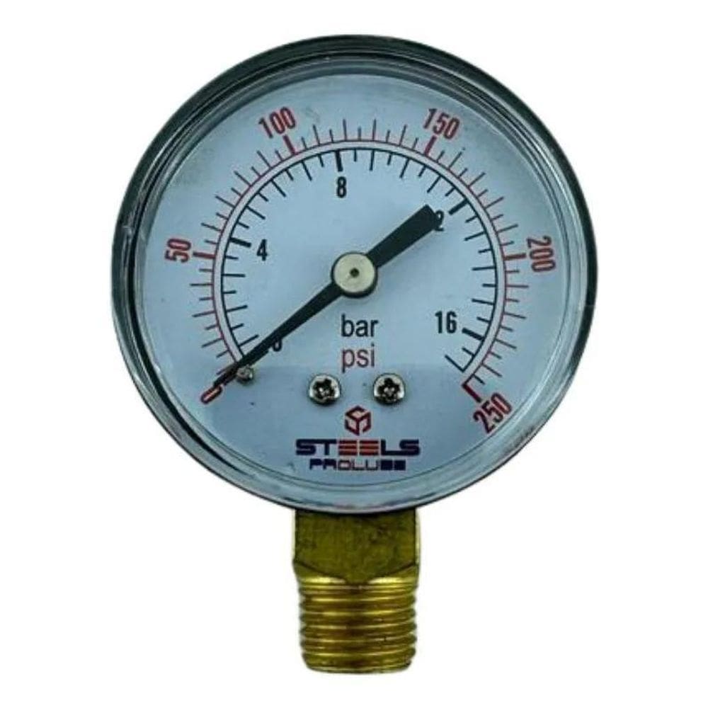 2X Manometro Relogio Marcador Pressão Lbs P/Compressor Schul