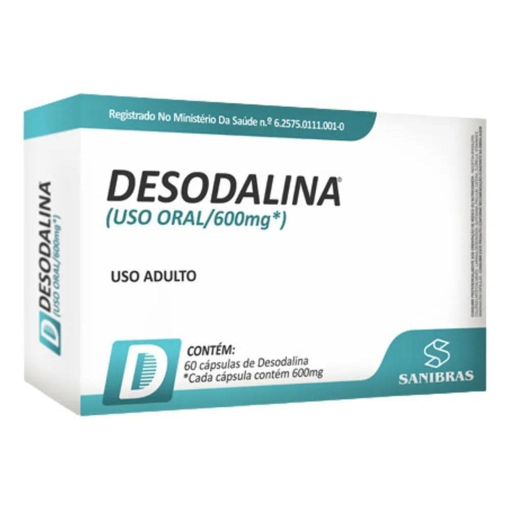 2X 600Mg - 60 Cápsulas  Sanibras  Sabor Neutro