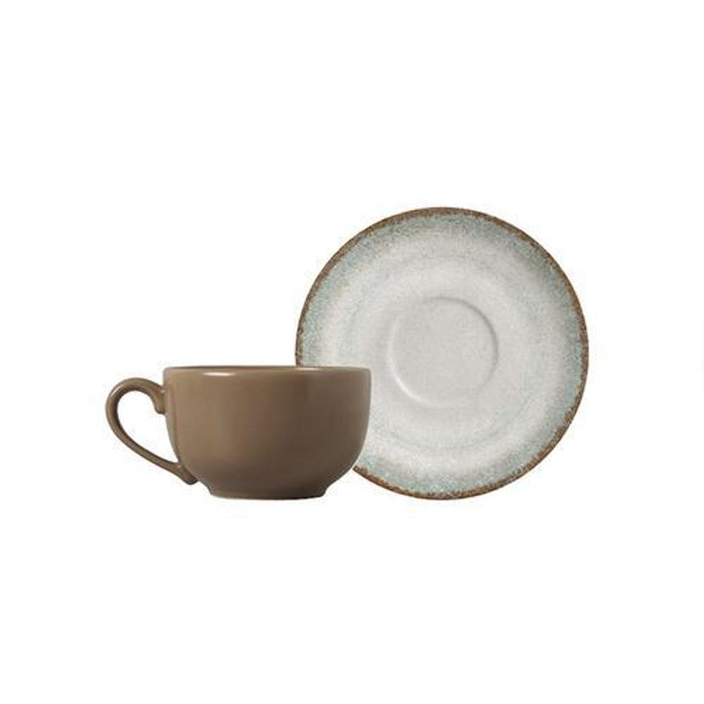 Conjunto 6 Xícaras De Chá Macchiato Com Pires Durban 250Ml