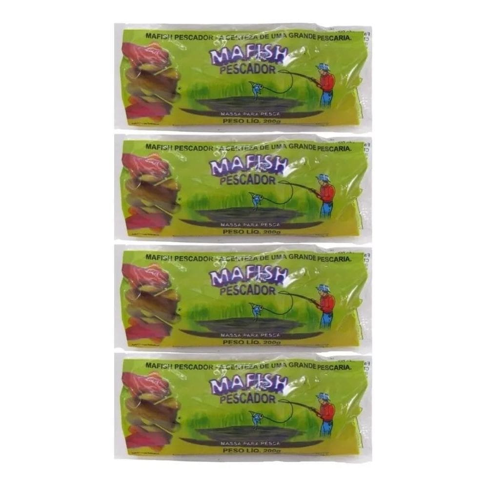 2X Kit 4 Mafish Mix Sabores - Coco Tradicional Vermelha Sang