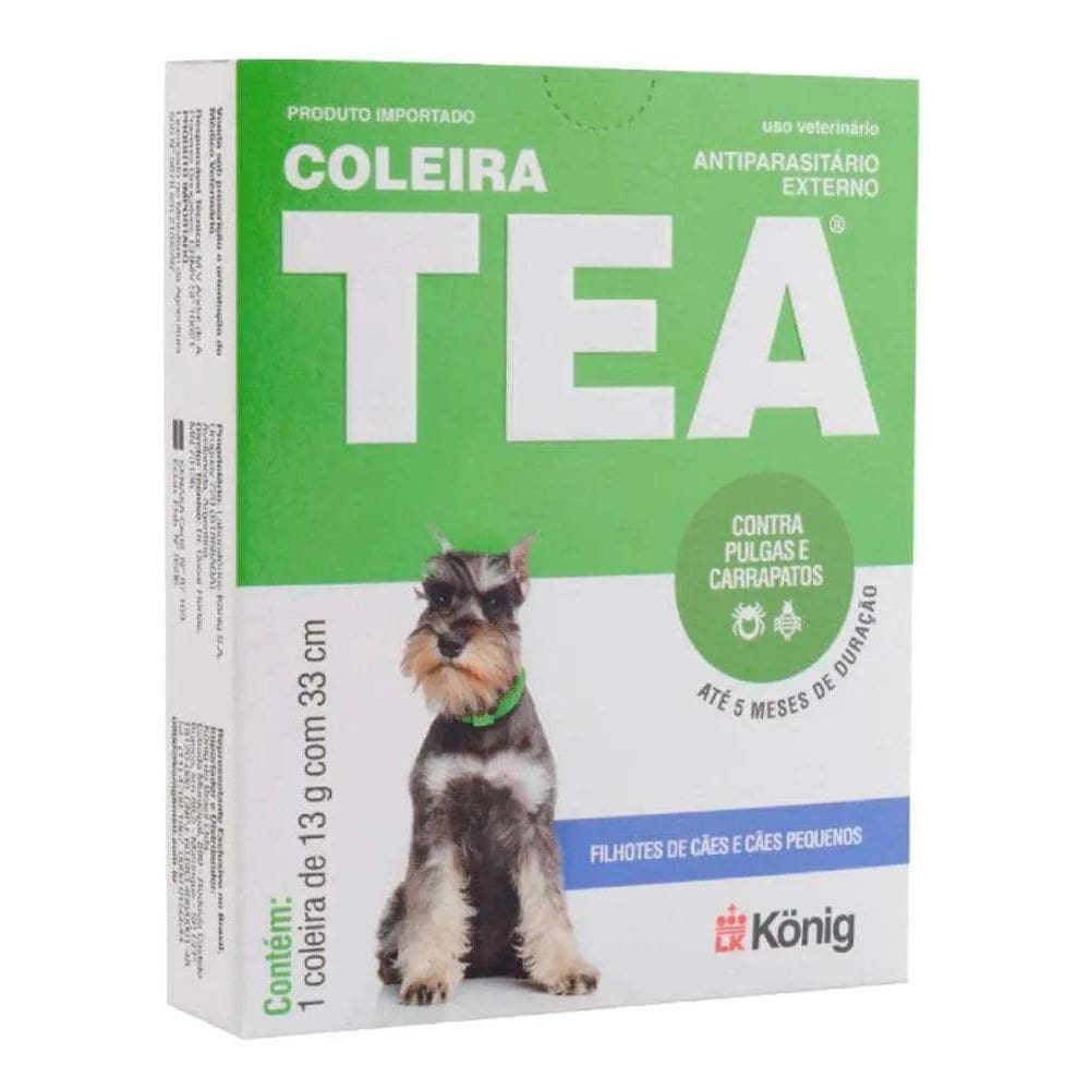 2X Coleira Antipulgas Tea 327 13G Para Cães Porte Pequeno 33