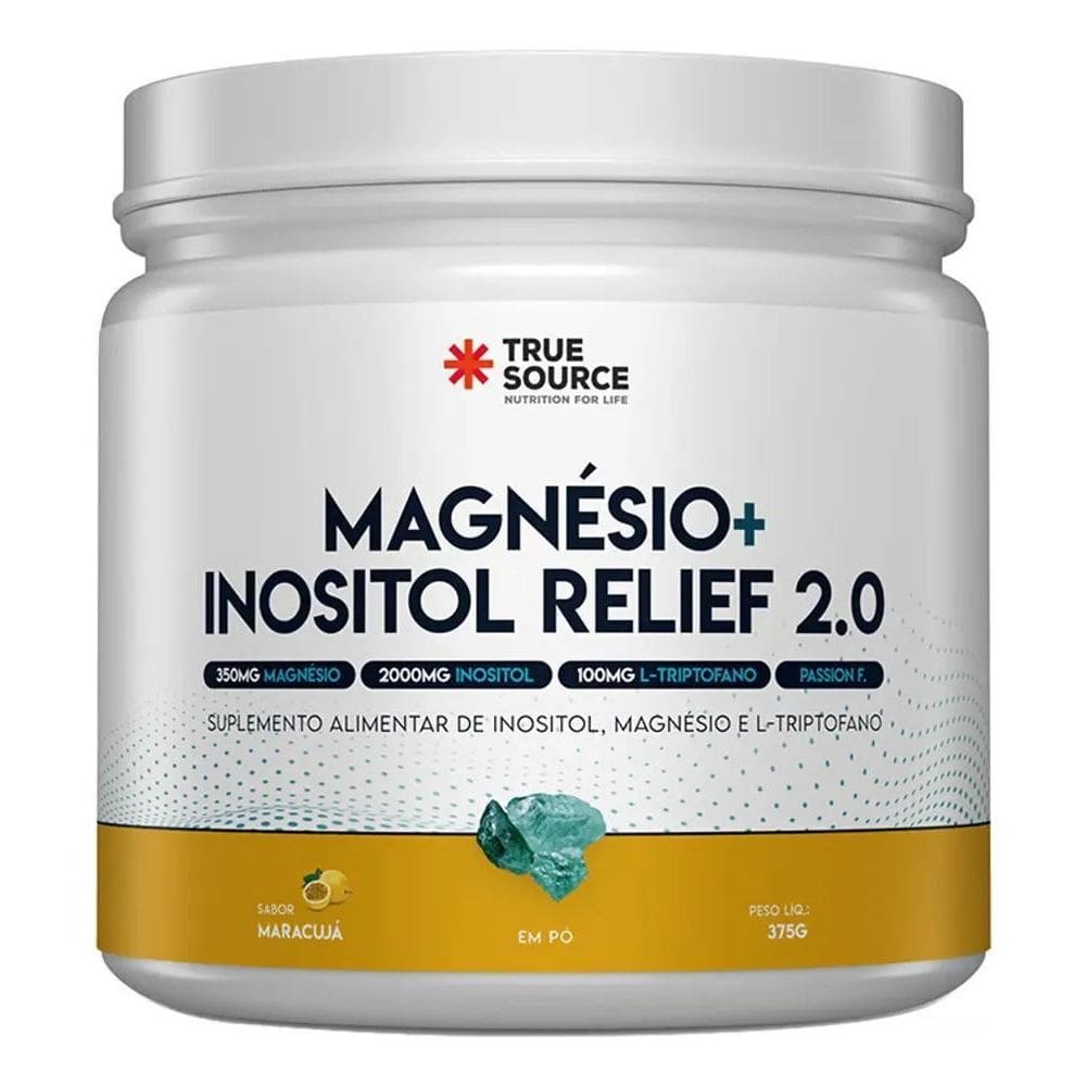 2X True Magnésio + Inositol Relief 375G - True Source Sabor