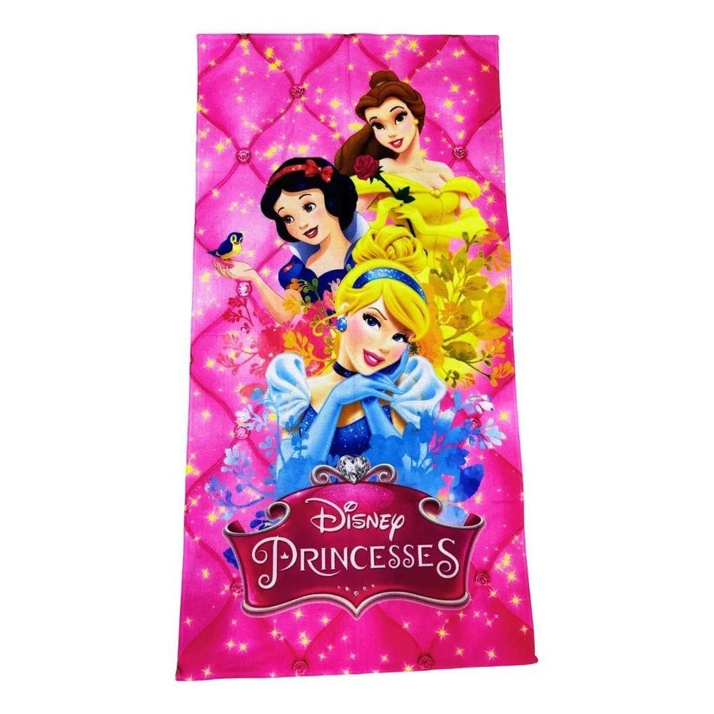 2X Toalha Infantil Banho Praia Algodão Grande Princesas Disn