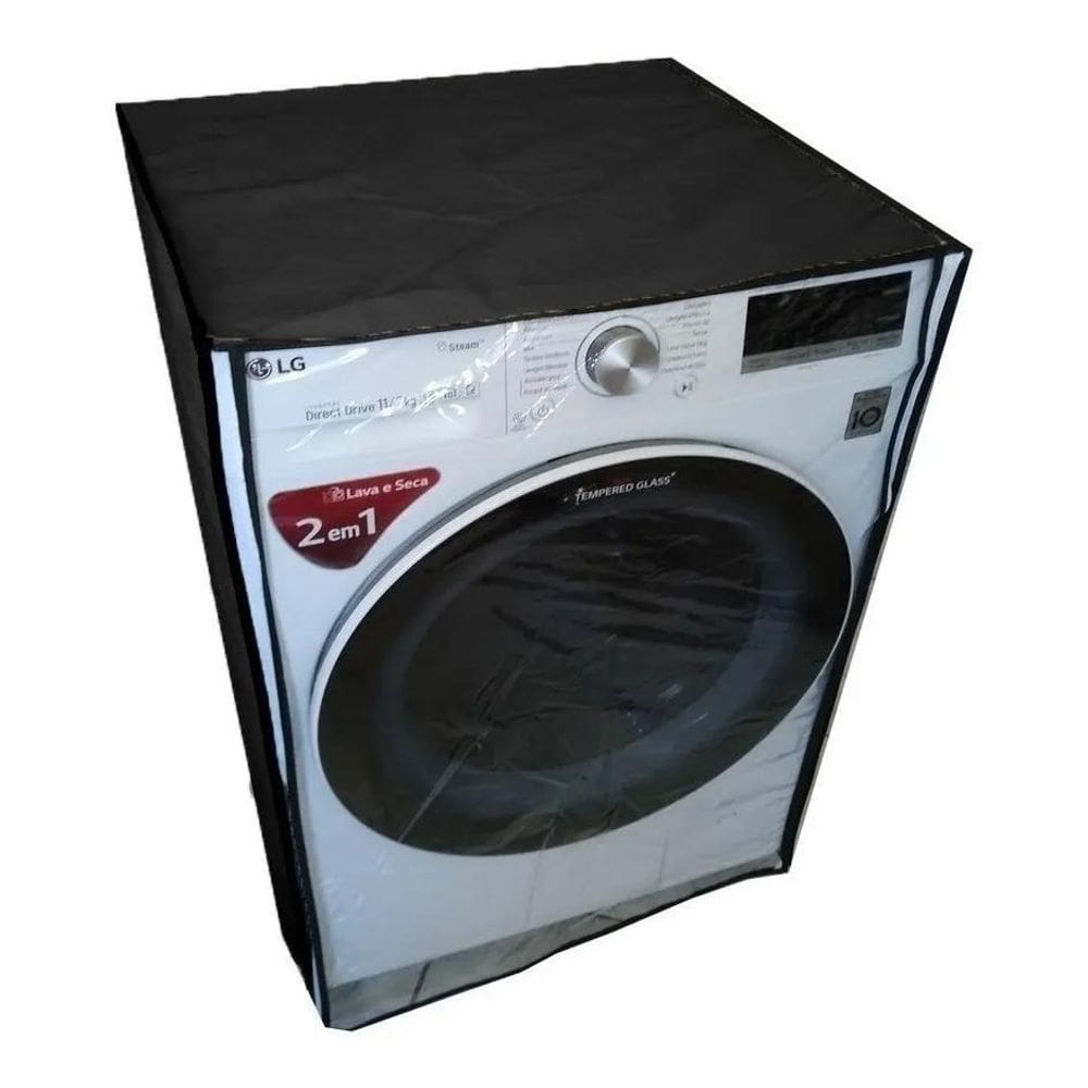 2X Capa Pra Maquina Lavar Lava E Seca 6Kg 8,5Kg 10Kg 11Kg Co