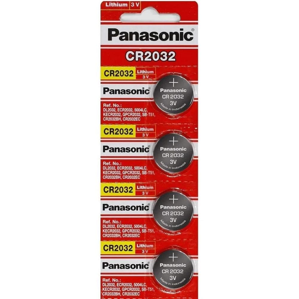 2X Kit 2 Cartelas Baterias Panasonic Cr2032 3V 10 Unidades