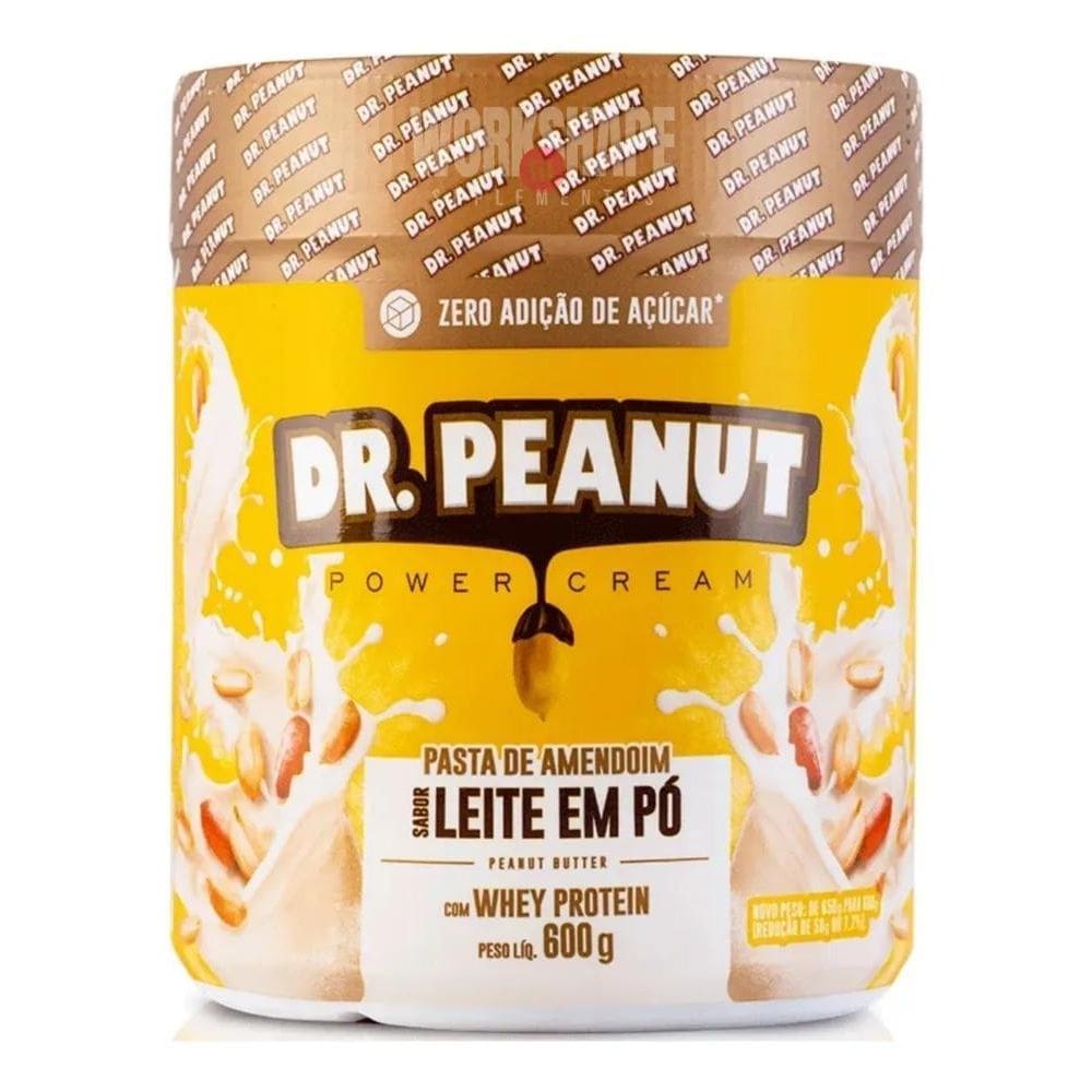 2X Pasta De Amendoin Dr Peanut Power Cream Whey Protein 600G