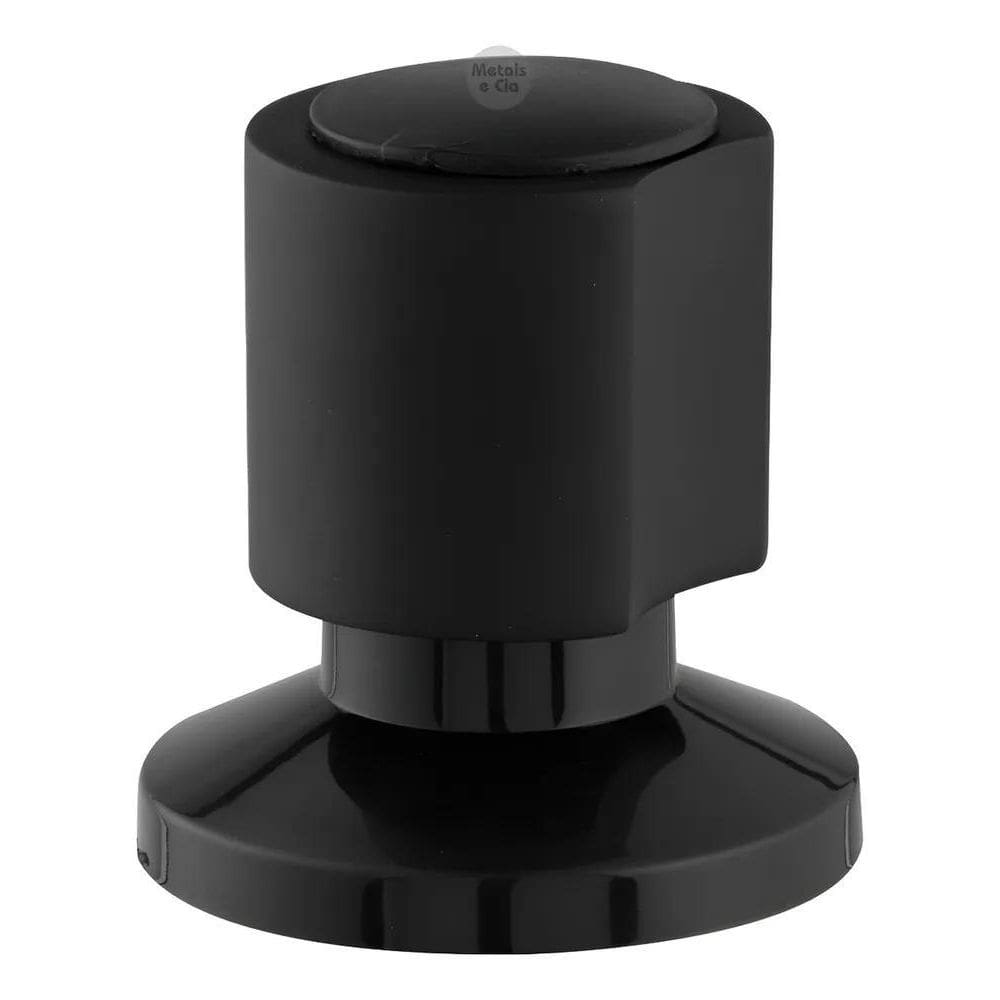 2X Acabamento Registro C40 Metal 1/2 3/4 Preto Luxo Padrão D