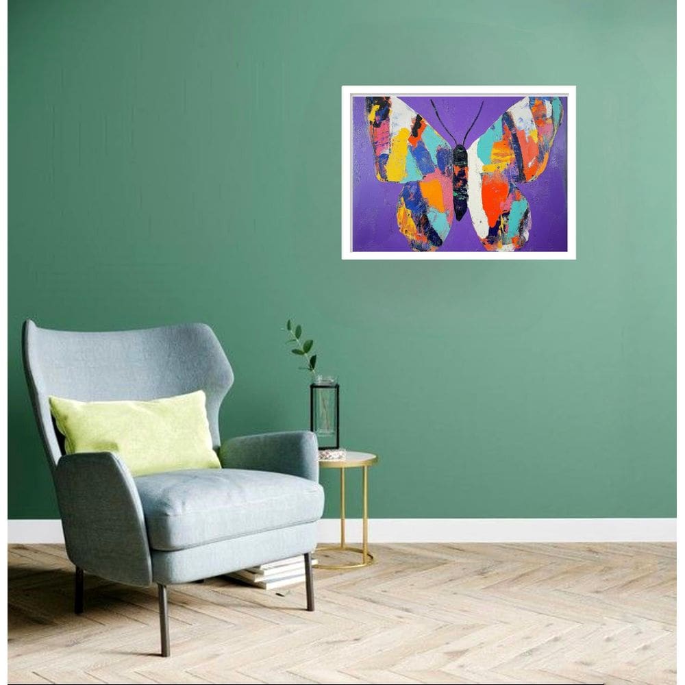 Quadro Decorativo Borboleta Painel - 50X70Cm