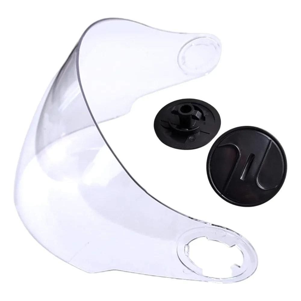 2X Viseira New Liberty 3 Cristal + Par Reparo Fixador