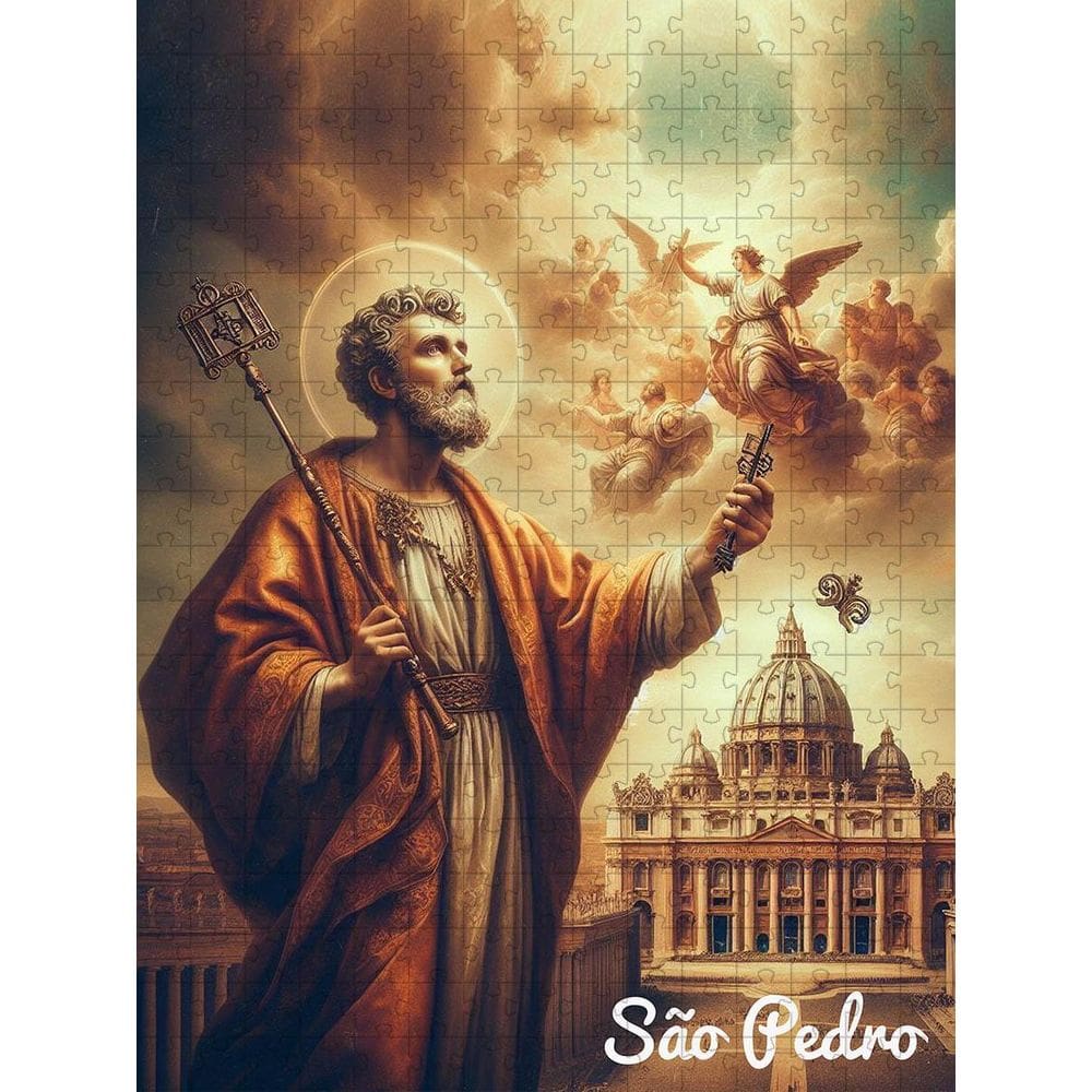 Quebra-Cabeça Sagrado São Pedro Em 60 Peças