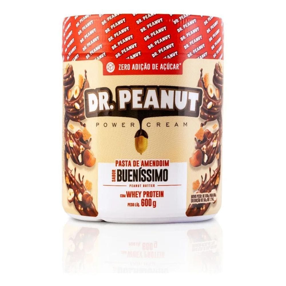 2X Pasta De Amendoim Com Whey Protein 600G - Dr Peanut Sabor