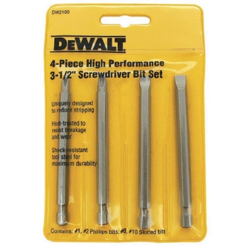 Jogo Ponteiras P Parafusar Fenda/Philips 4 Pç Dw-2100 Dewalt