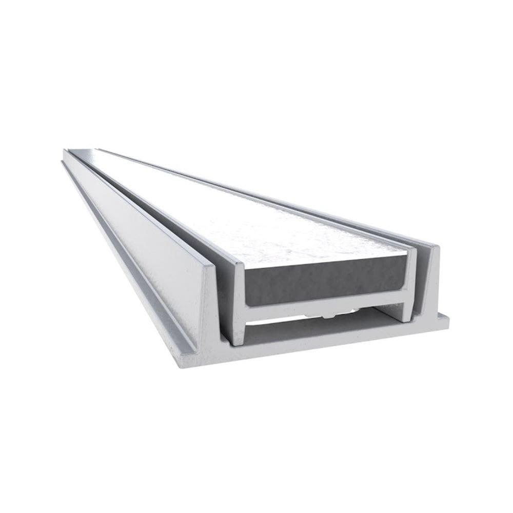 Grelha Oculta Piscina Piso Rebaixo Invisível Cinza 100x8cm