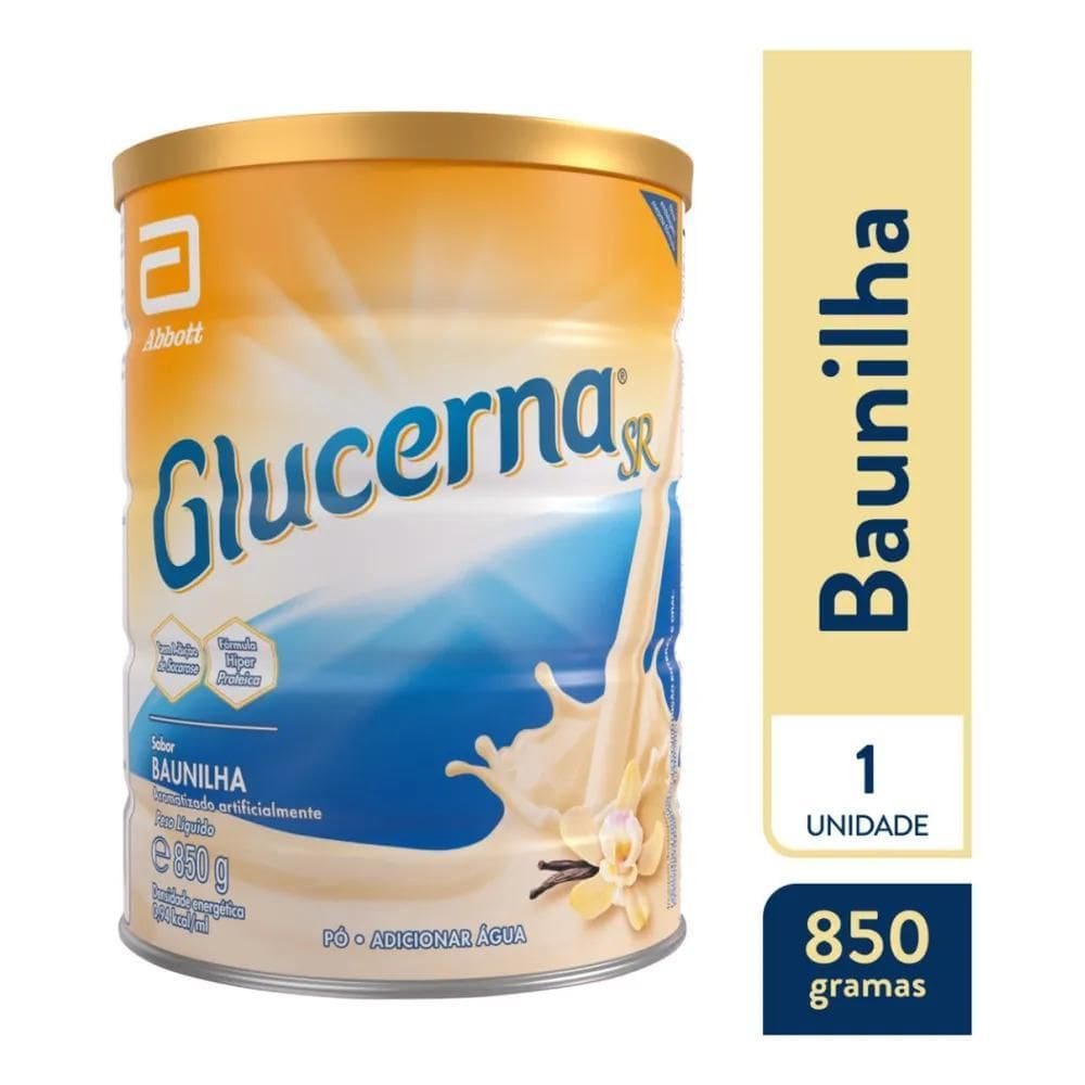 2X Suplemento Em Pó Glucerna Abbott Em Lata De 850G