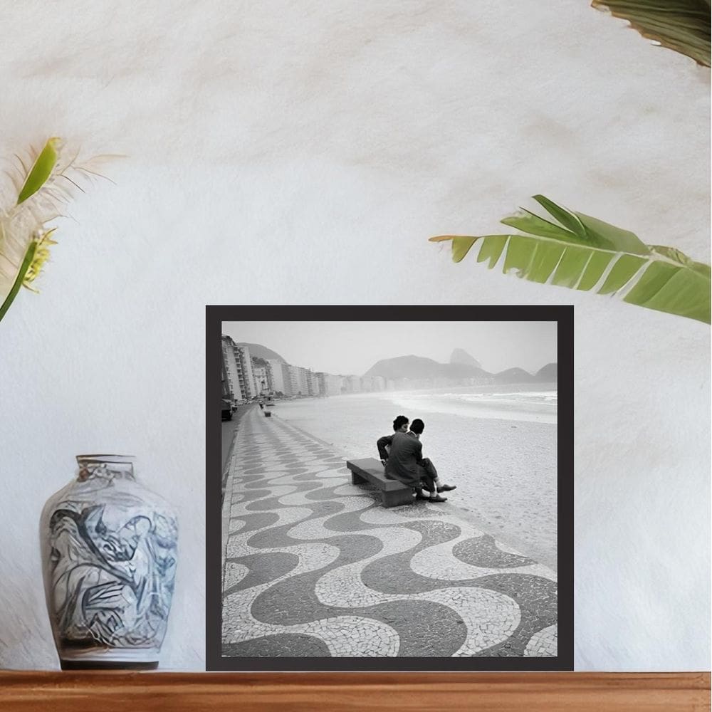 Quadro Rio De Janeiro Antigo - 33X33Cm - Com Vidro