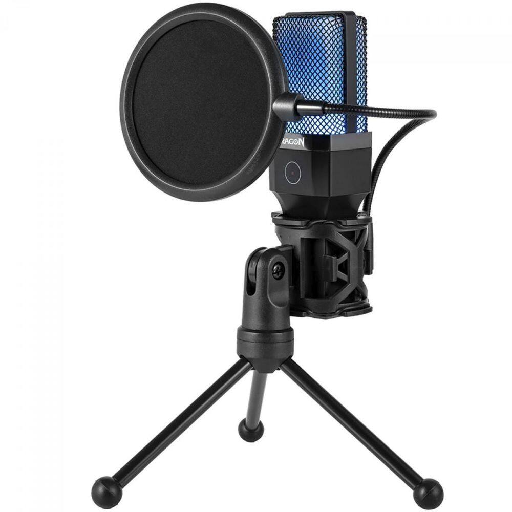 Microfone Gamer Redragon Adne Rgb - Preto - Gm212