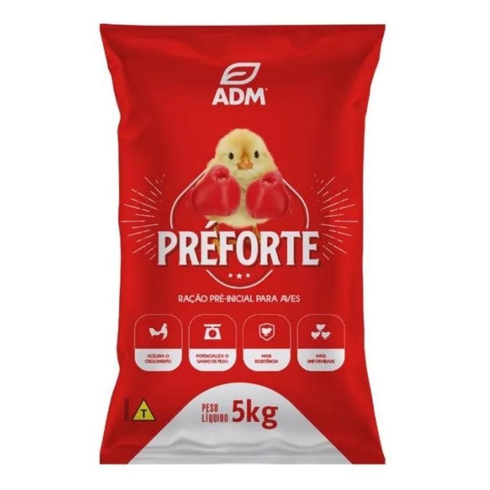 2X Ração Pré Inicial Para Pintinhos Presence Preforte 5Kg