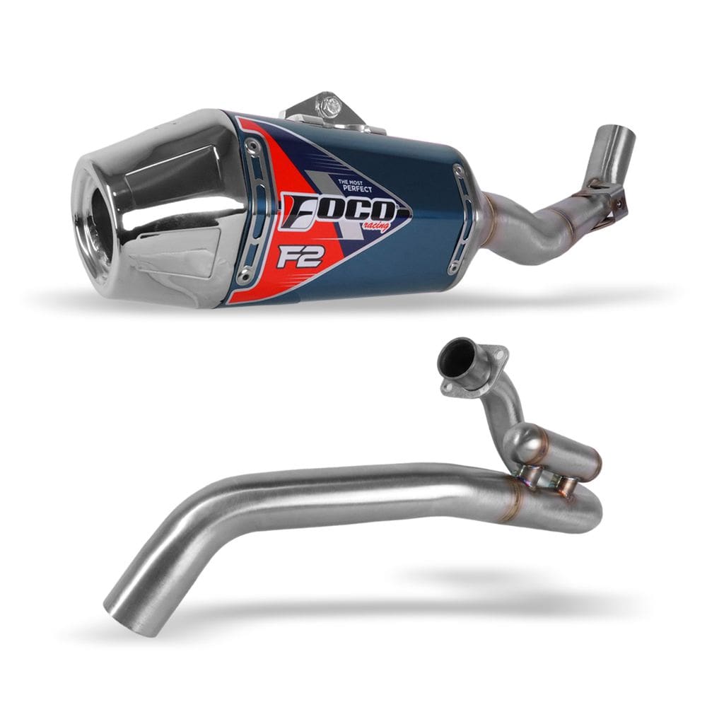 Escapamento Foco Racing Honda Crf 300f Strong F2 Alto Brilho