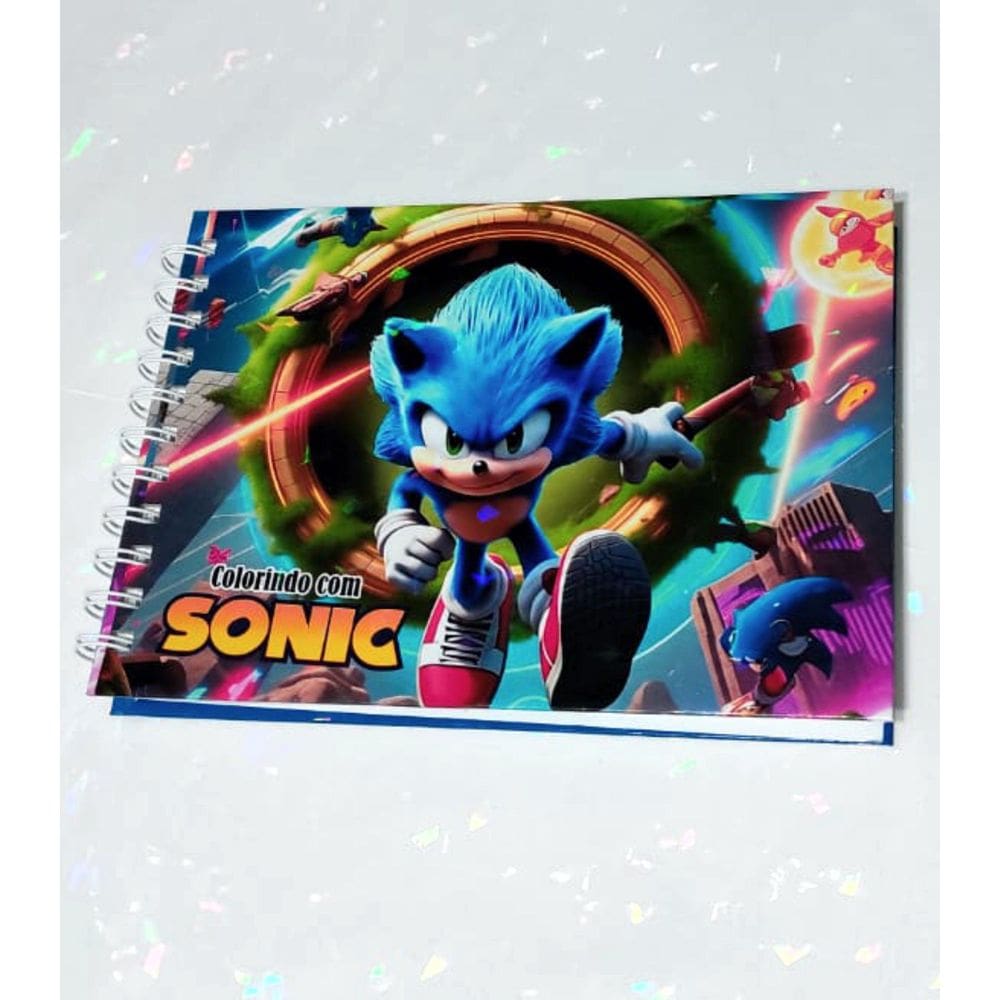 Livro De Colorir Sonic Premium 50 Paginas De Desenhos