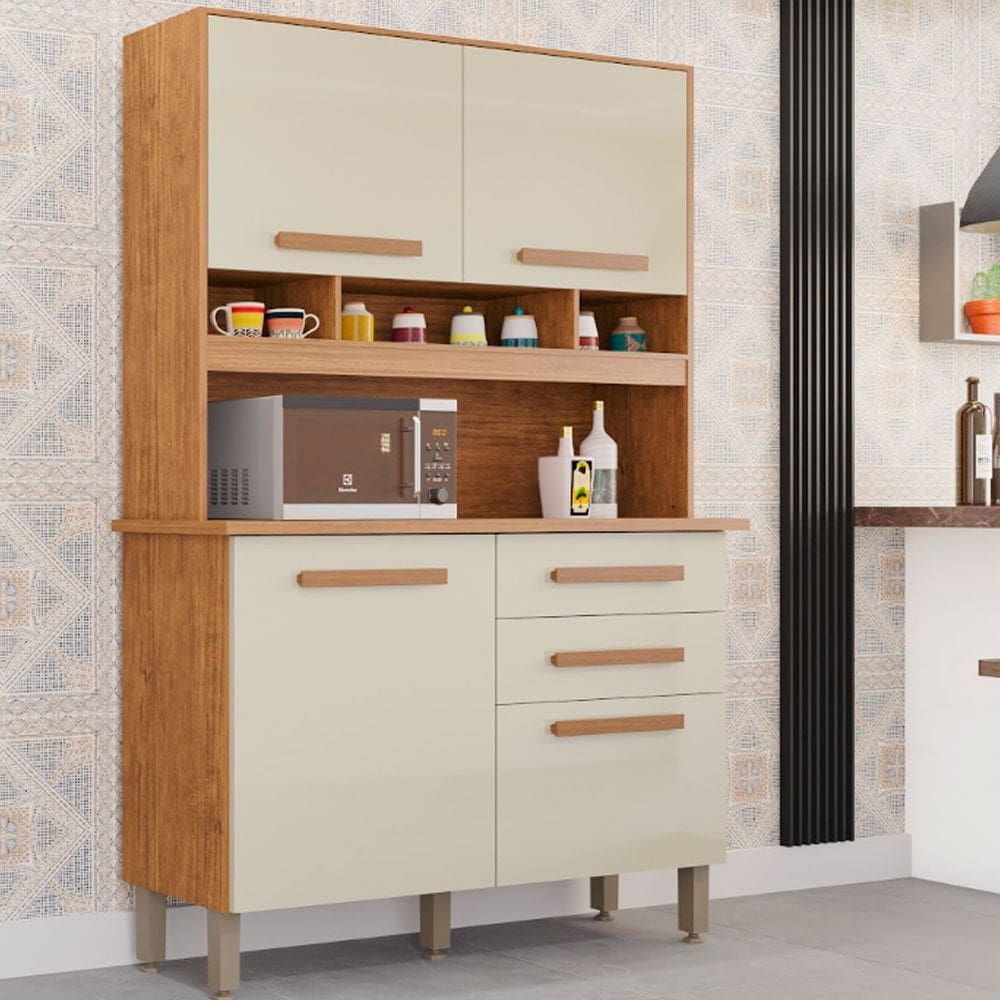 Armario de Cozinha 4 Portas 2 Gavetas Sofia Plus Imop Moveis