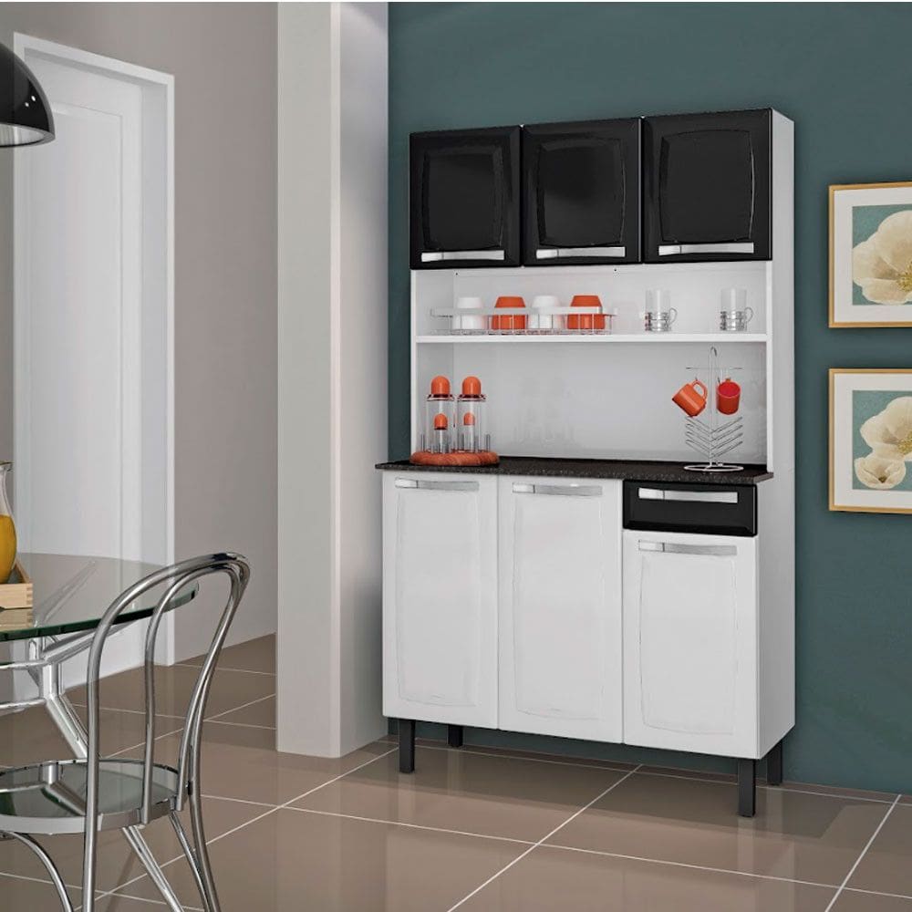 Armario de Cozinha Rose 6 Portas 1 Gaveta I3G1-105 Itatiaia