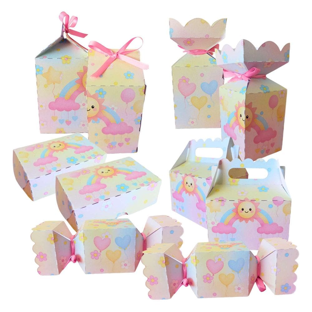 Kit 50 Lembrancinhas Decorativa Chuva De Amor Rosa