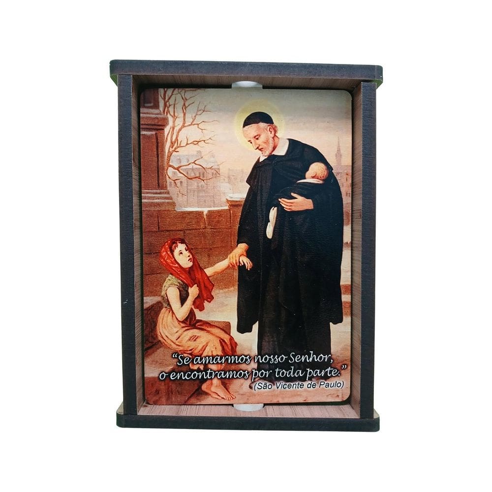 Porta Retrato 2 Faces São Vicente E Frederico Ozanam