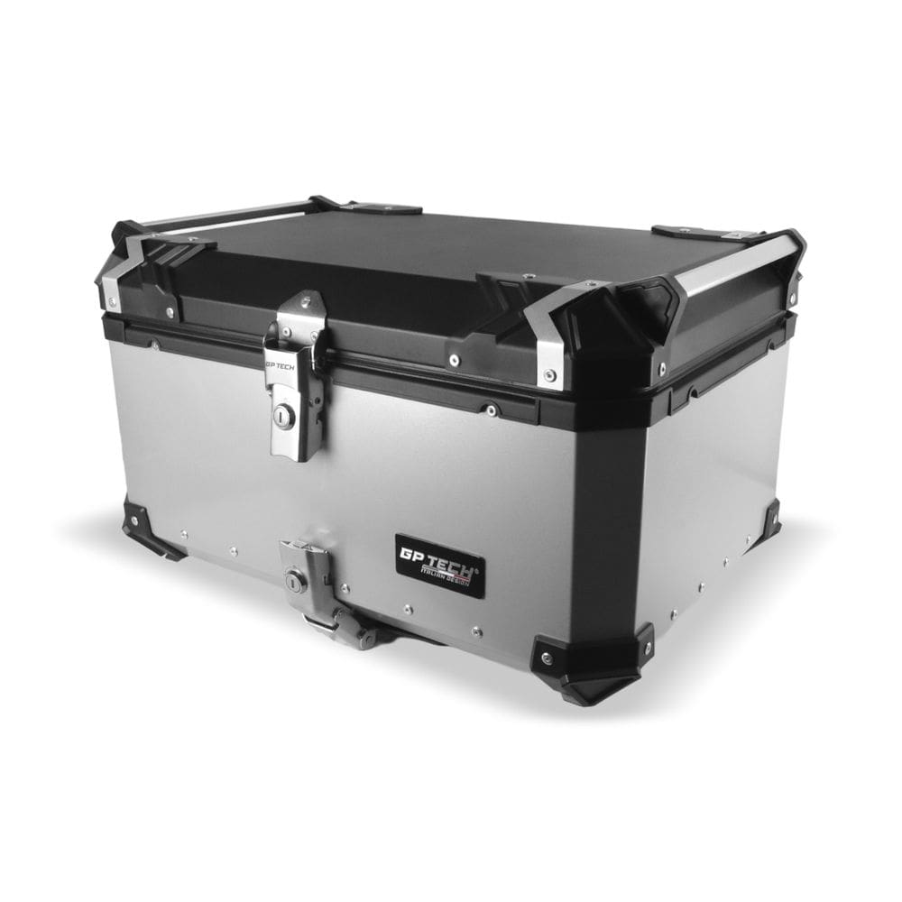 Baú Traseiro Gp Tech 65 Litros Alumínio Polido Universal
