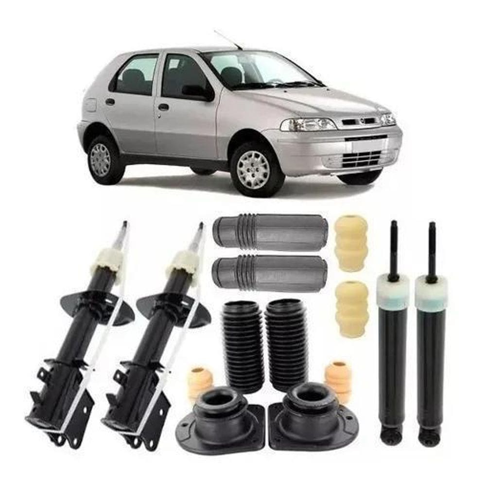 4 Amortecedor+4 Kit Suspensão Palio Fire