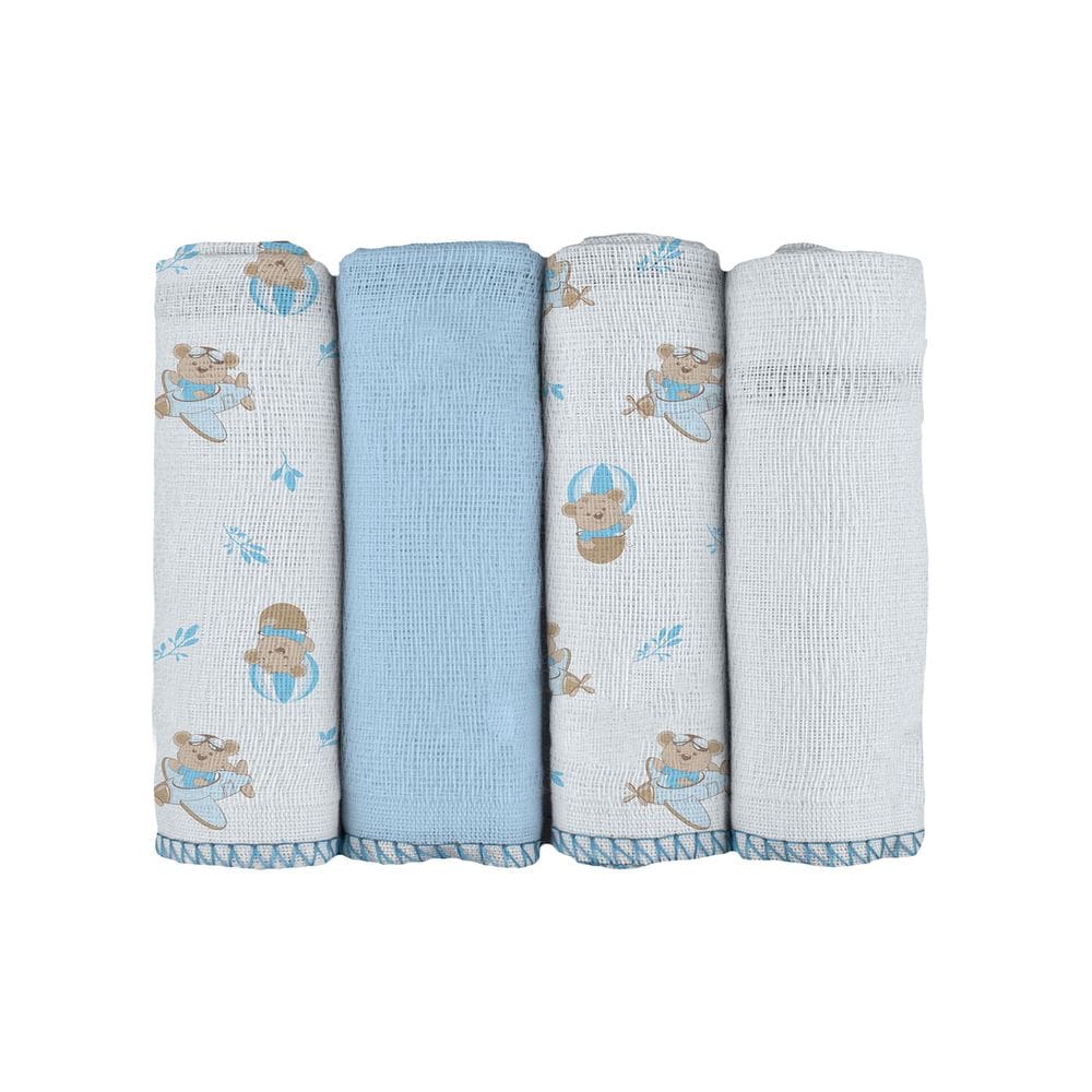 Pano de Boca para Bebê 34 cm x 34 cm Bublim