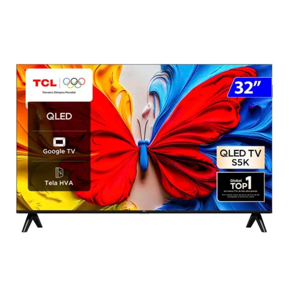 Smart TV TCL QLED 32 Full HD Google TV 32S5K