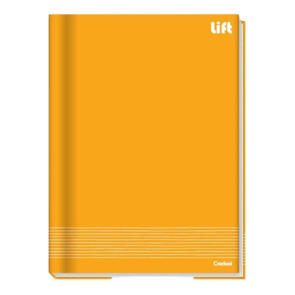 Caderno Brochura Universitário Capa Dura A4 1 Matéria 80 Folhas Lift Credeal Amarelo