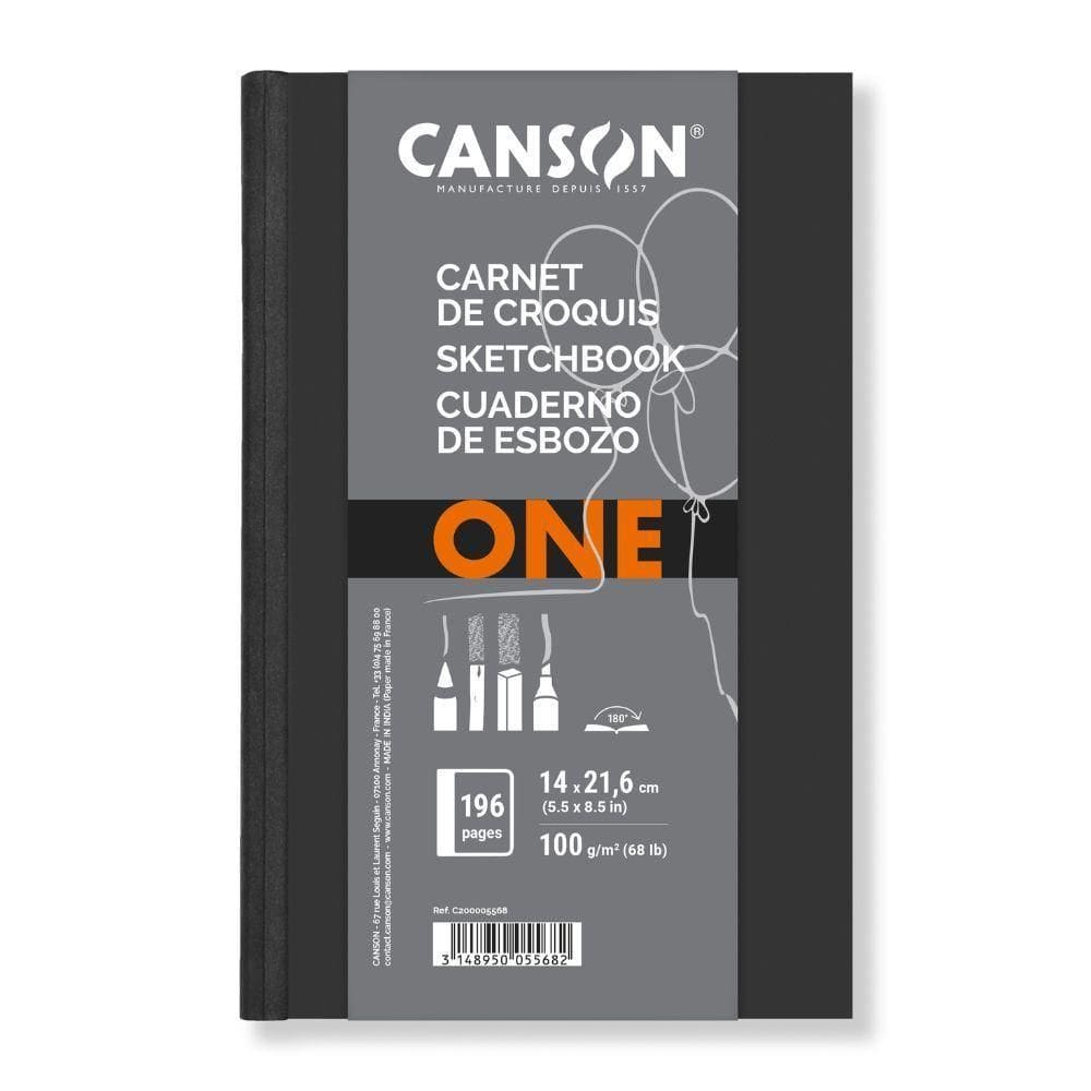 Caderno Sketchbook Brochura 100g/m² 196 Folhas 14x21,6cm One Canson