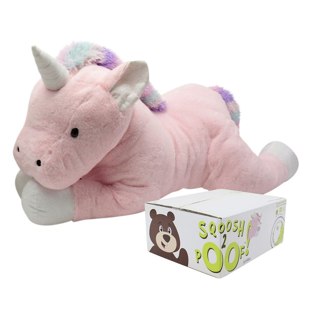 Animais de pelúcia Adventure Sqoosh2Poof Giant Unicorn 44 cm