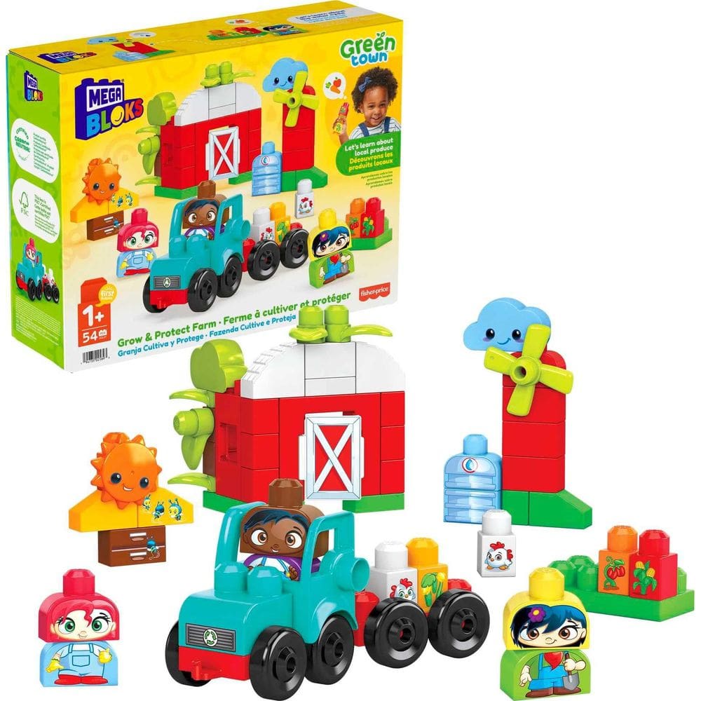 Conjunto de brinquedos Building Blocks Mega BLOKS Fisher-Price Green Town