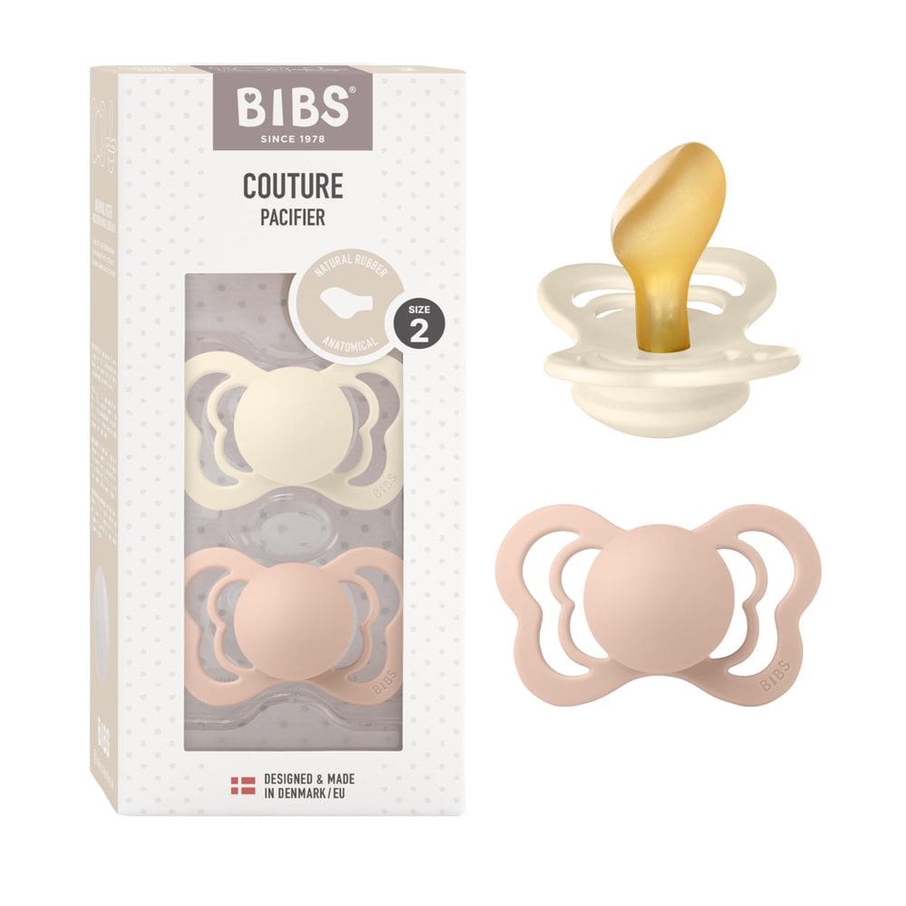 Chupete BIBS Couture Libre de BPA con Tetina Anatómica Talla 2