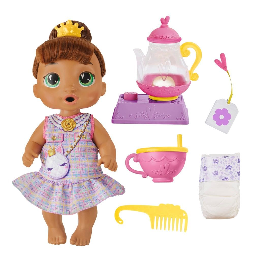 Doll Baby Alive Bubbly Tea Party Sophia Sparkle 28 cm com acc