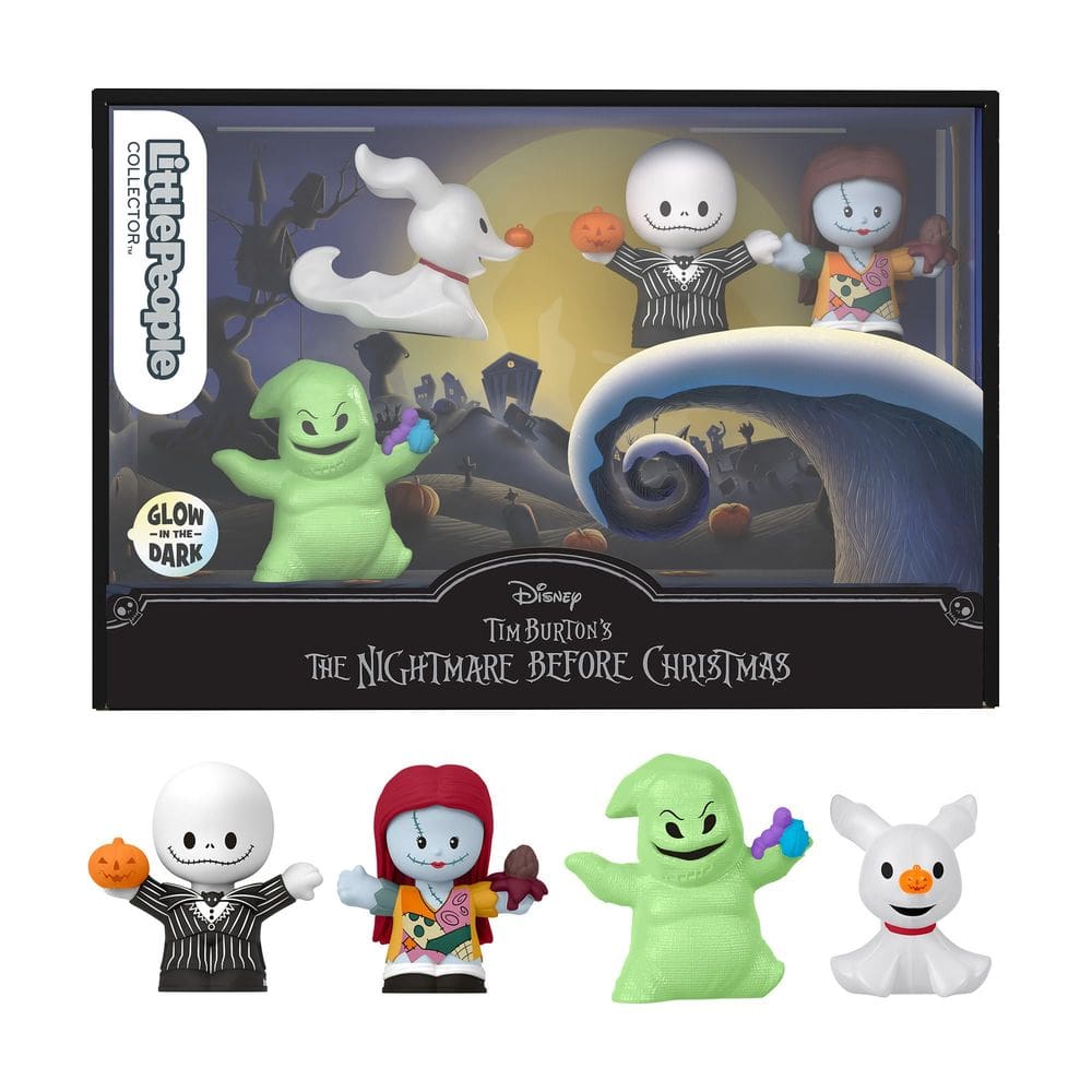 Conjunto de bonecos Little People Collector Disney Nightmare Xmas
