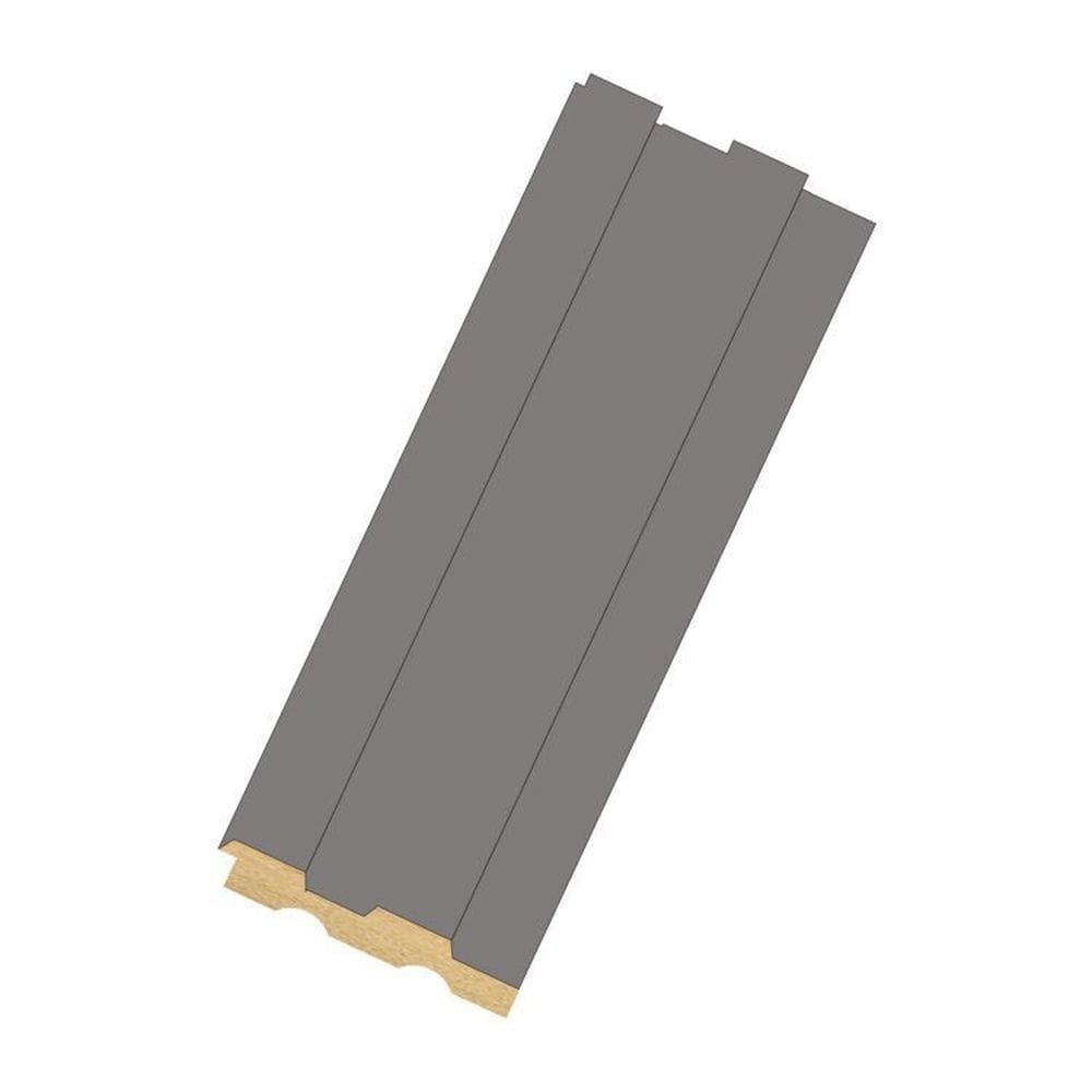 Painel Ripado em Placa 10,5 X 270cm 1,40m² Mdf Cinza